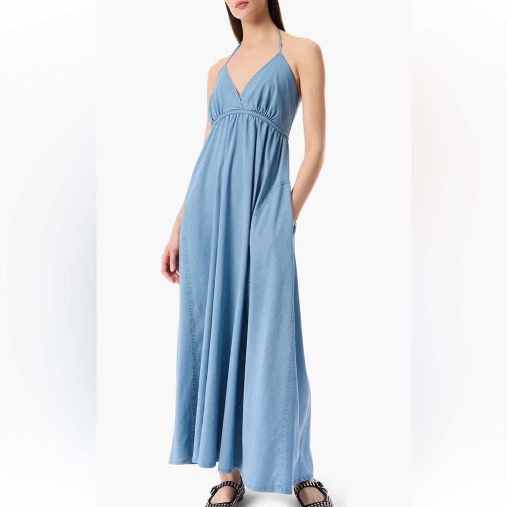 NWT Robert Rodriguez Neakita Tie Neck Halter Dress